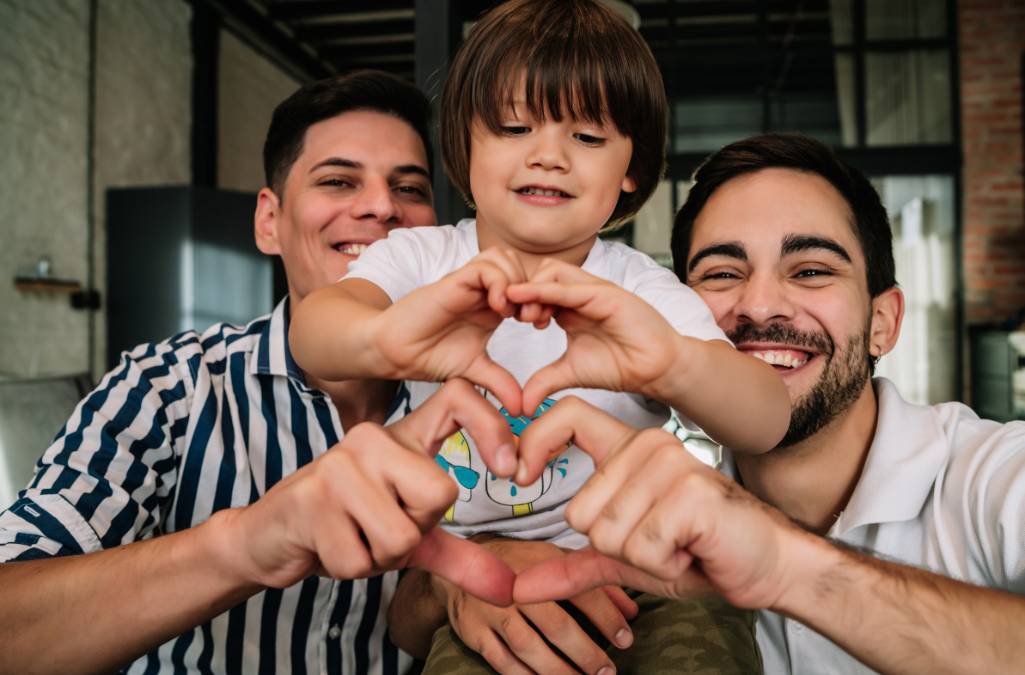 Son with his 2 fathers