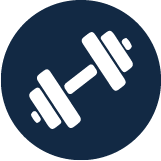 Weight Icon in Navy